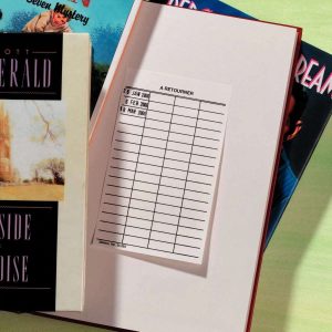 Fiches à retourner auto adhésives 4 colonnes (lot de 500)