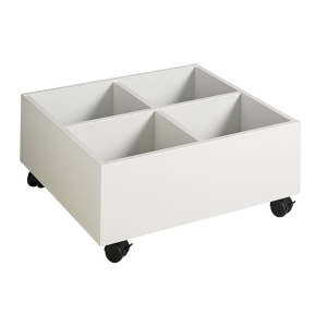 Bac à livres/BD bas sur roulettes