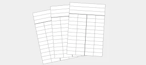 Fiche de prêt 4 colonnes (lot de 1000)