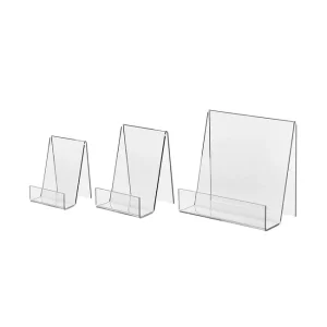 Support livre en verre acrylique