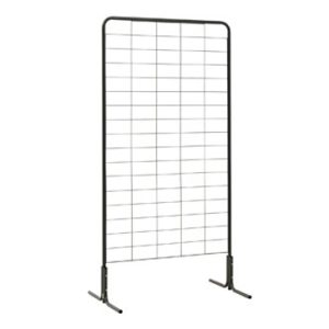 Grille noire H200 x L100 cm avec pieds en "T"