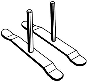 Paire socles pour Grille Paravent