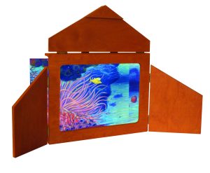 Butaï en bois 3 portes