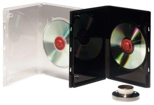 Boîtier 1-2 CD/DVD transparent