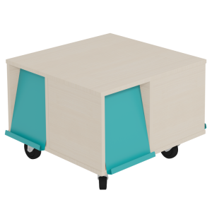 Tour à périodiques mobile 4 portes époxy