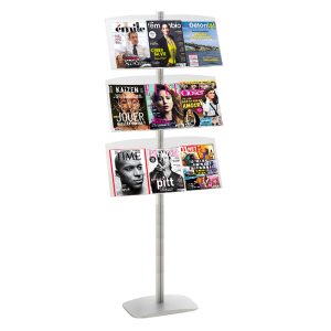 Présentoir vitrine 3 étagères plexi